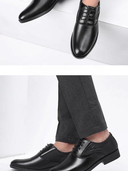 Herrenschuhe – Klassisches Freizeitleder, weich und formell