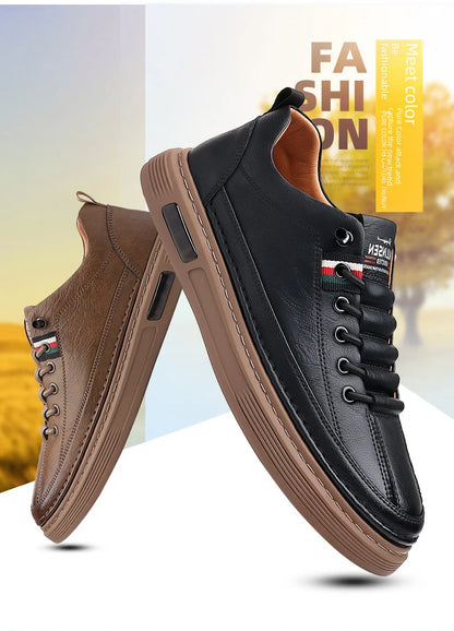 Men's Versatile Casual Shoes - Ultra Soft Leather and Pleasure
