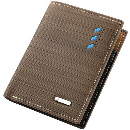 Men’s Premium Textured Wallet with Two-Tone Interior