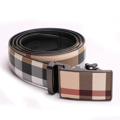 Men’s Designer Belt with Automatic Buckle – Modern and Stylish