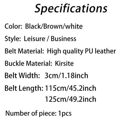 Men’s Leather Belt with Classic Buckle – Timeless and Versatile
