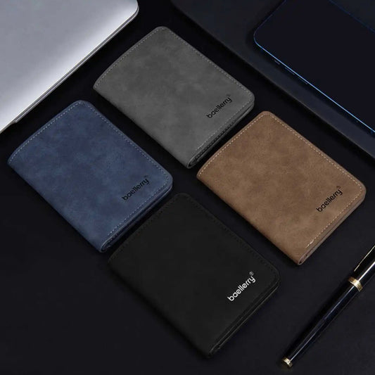 Slim Men’s Wallet with Multiple Card Slots and ID Window – Compact and Stylish