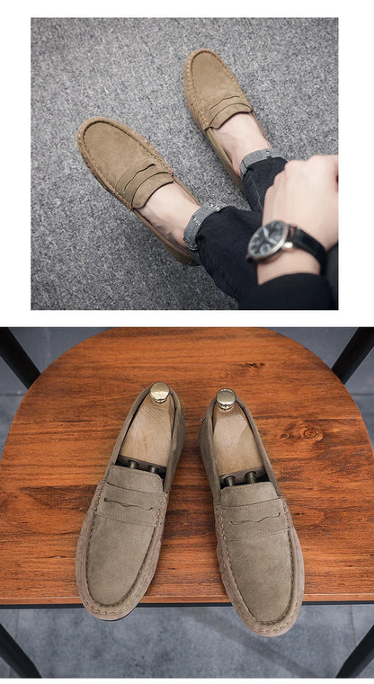 Frühlings-Loafer für Herren – Wildlederschuhe, weich und hochwertig 