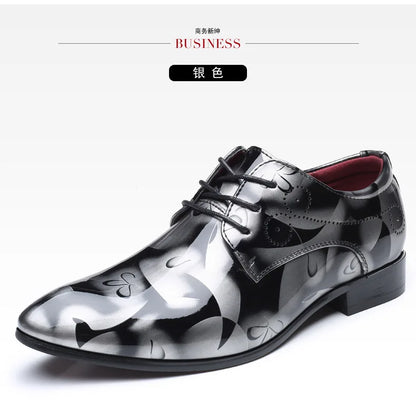 Luxuriöse Oxford-Schuhe für Herren – Retro-Blumendruck