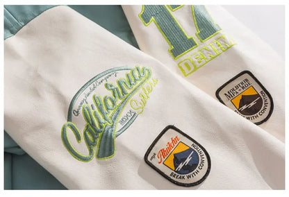 Men’s “California” Varsity College Jacket with Embroidered and Sporty Details