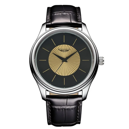 Luxury Brand Men's Business Waterproof Quartz Leather Wrist Watch