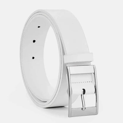 Men’s Leather Belt with Classic Buckle – Timeless and Versatile