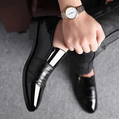 Formelle Lederschuhe für Herren – spitze Zehenpartie, lässige Luxus-Herrenschuhe für Herren 