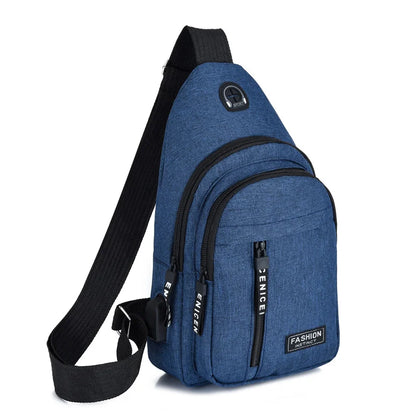 Men’s Casual Crossbody Sling Bag – Lightweight Urban Chest Pack for Daily Essentials