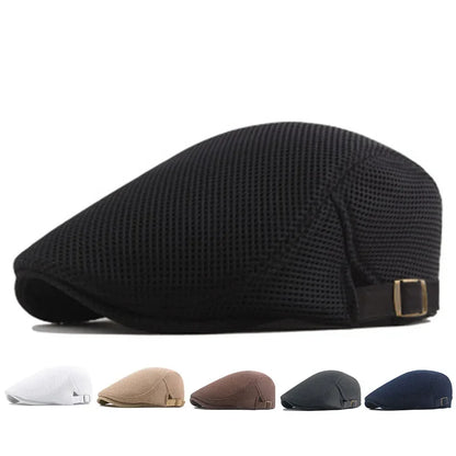 Men's Breathable Mesh Beret - Comfort and Style for All Seasons