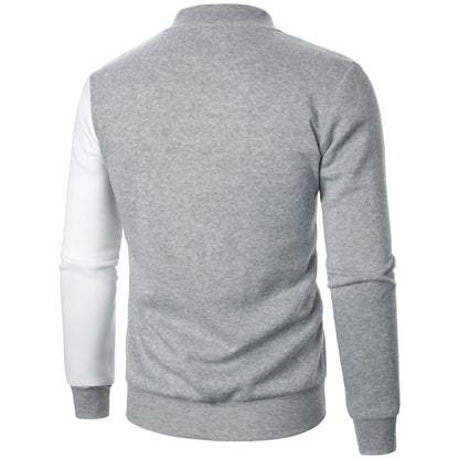 Men’s Sport Jacket with Contrasting Design and Slim Fit