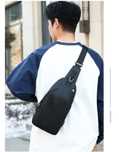 Men’s Sling Crossbody Bag – Compact, Modern, and Waterproof