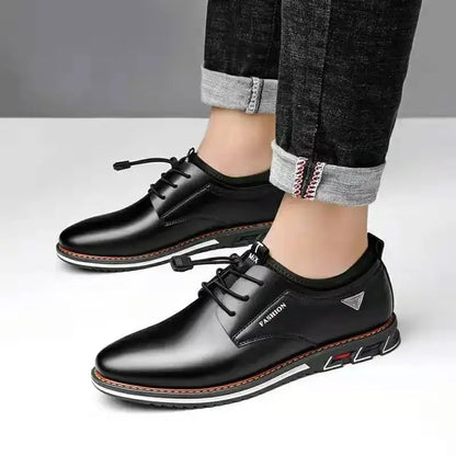 Freizeitschuhe im britischen Stil für Herren – Hochwertige Schuhe aus Kunstleder 