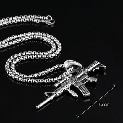 Men’s Rifle Necklace – Bold and Urban Style