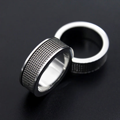Industrial Mesh Ring – Moderner Edelstahlring für Herren