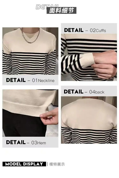 Modern Men’s Striped Sweater