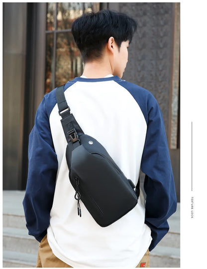 Men’s Sling Crossbody Bag – Compact, Modern, and Waterproof