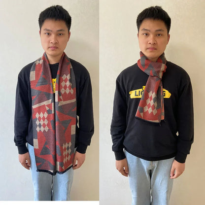 Men's Pashmina Scarf for Men, Wool Scarf for Winter.