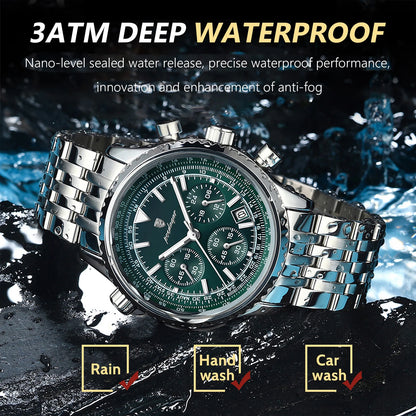 Luxury Men’s Watch with Functional Chronograph