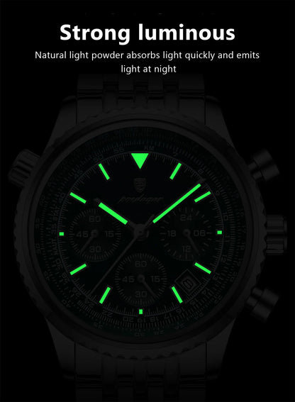 Luxury Men’s Watch with Functional Chronograph