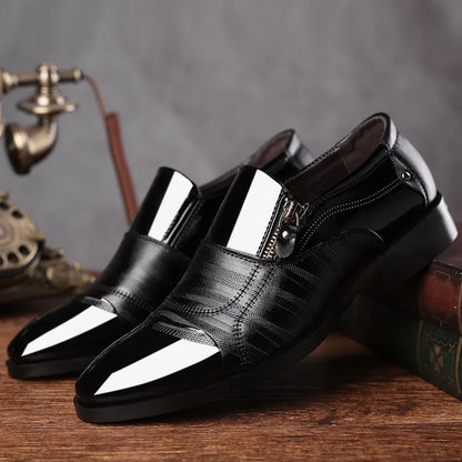 Formelle Lederschuhe für Herren – spitze Zehenpartie, lässige Luxus-Herrenschuhe für Herren 