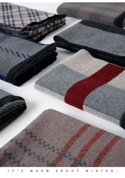 Men's Pashmina Scarf for Men, Wool Scarf for Winter.