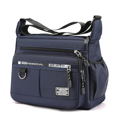 Men’s Crossbody Messenger Bag – Waterproof and Multi-Pocket Design