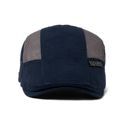 Men's Beret With Breathable Mesh and Side Adjustment