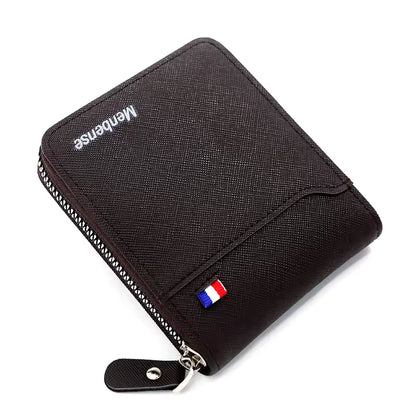 Compact Men’s Zip Wallet – Stylish & Secure