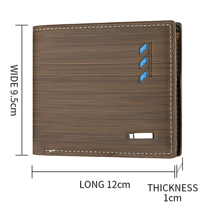 Men’s Premium Textured Wallet with Two-Tone Interior
