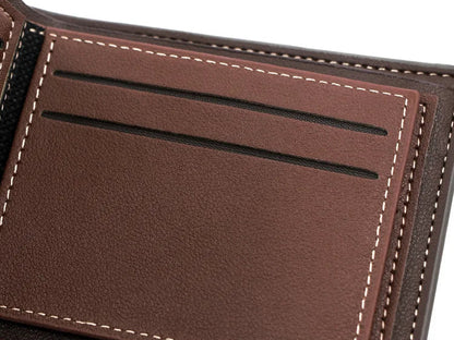European Style Wallet with Tricolor Detail