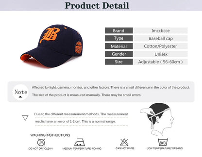 3D Embroidered Curved Brim Cap