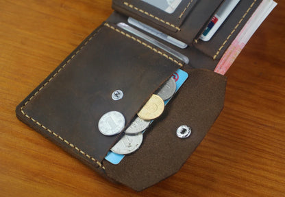 Men’s Wallet – Compact Model with Coin Pocket