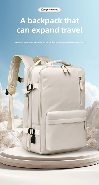 Men’s Multifunctional Backpack – Expandable, Waterproof, and Large Capacity