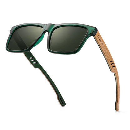 Polarized Sunglasses with Natural Bamboo Temples – Eco-Chic Style Polarized UV400