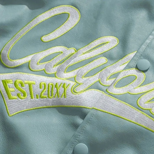 Men’s “California” Varsity College Jacket with Embroidered & Sporty Details