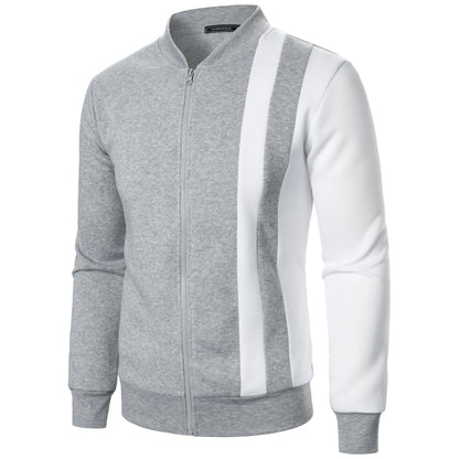 Men’s Sport Jacket with Contrasting Design and Slim Fit