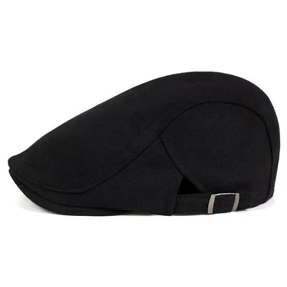 Men's Classic Beret with Subtle Side Adjustment