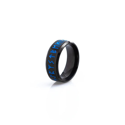 Viking Rune Ring – Norse Mythology Stainless Steel Band for Men