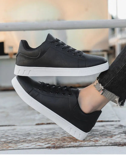 Men's Leather Shoes - Fashion Casual, Outdoor Sneakers