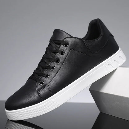 Men's Leather Shoes - Fashion Casual, Outdoor Sneakers