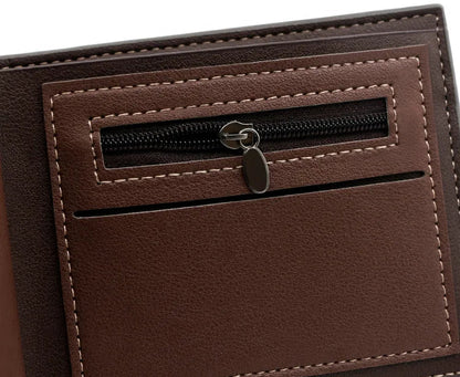 European Style Wallet with Tricolor Detail
