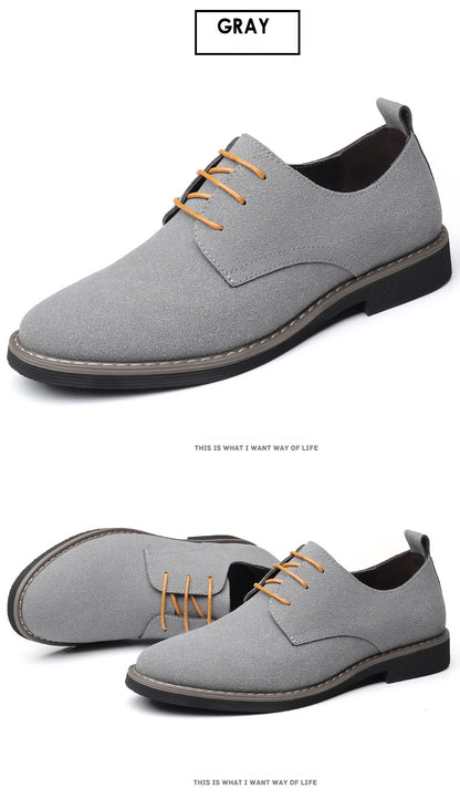 Herren Freizeitschuhe - Wildleder mit Schnürsenkeln