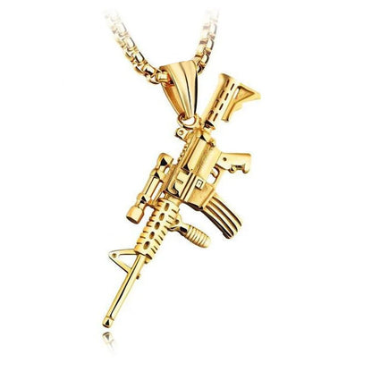 Men’s Rifle Necklace – Bold and Urban Style