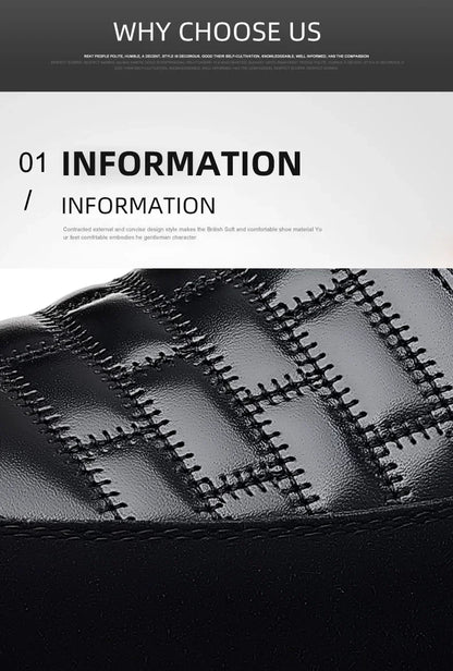 Freizeitschuhe für Herren – Klassische, atmungsaktive und genähte Abendschuhe aus Leder 