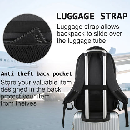 Men’s Executive Anti-Theft Backpack – Modern, Technological and Spacious