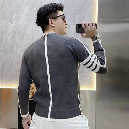Men’s Slim Fit Knit Sweater – Minimalist Style with a Modern Touch