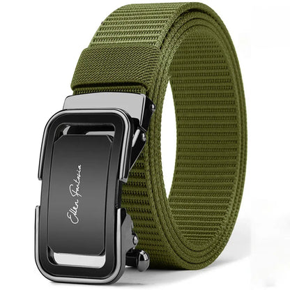 Men’s Tactical Belt with Quick-Release Metal Buckle – Heavy-Duty Nylon Strap