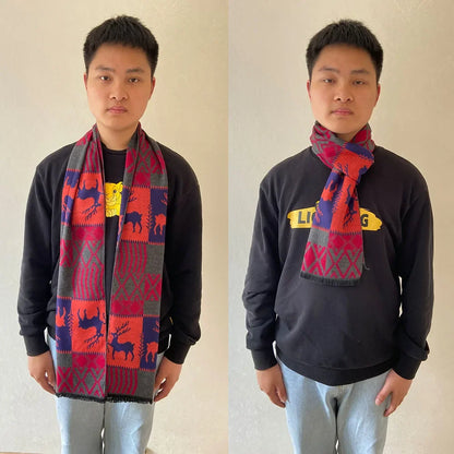 Men's Pashmina Scarf for Men, Wool Scarf for Winter.