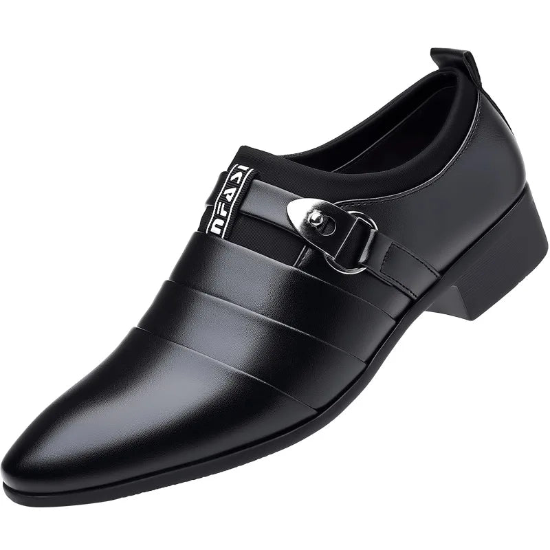 Herren-Slip-On-Abendschuhe – Modernes Schnallendetail